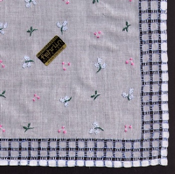 Handkerchiefs handembroidered (sq. 29x29cm) / 30-1670-12