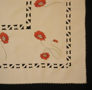Tablecloths embroidered (obl. 50x150cm) / 80-1561