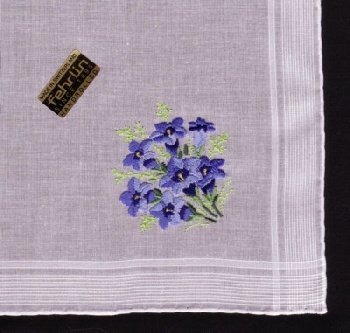 Handkerchiefs embroidered (sq. 32x32cm) / 81-0167