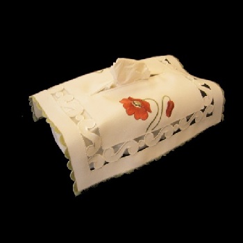 Kleenexboxberzug bestickt (30x30cm) / 83-4060