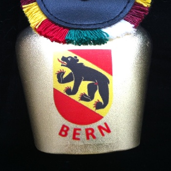 Glocke mit Aufkleber 'Bern' (5x13cm) / 93-0101-08