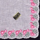Handkerchiefs mach. emb. (sq. 30x30cm) / 10-1283