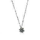 Necklace with pendant (rd. 2cm) / 23-0042
