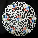 Doilies embroidered (rd. 30cm) / 80-1574