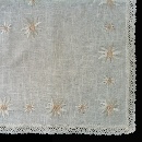 Doilies half-linen emb. with lace (obl. 35x50cm) / 80-1665