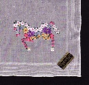 Handkerchiefs embroidered (sq. 32x32cm) / 81-0382