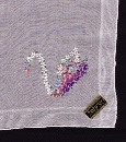 Handkerchiefs embroidered (sq. 32x32cm) / 81-0384