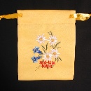 Gift bags embroidered (obl. 11x14cm) / 83-0016-02