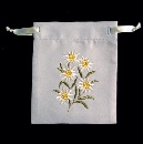 Gift bags embroidered (obl. 14x17cm) / 83-0026-04