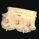 Tissue box covers with guipure lace (sq. 30x30cm) / 83-4065