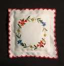 Sachets emb. filled with lavender (sq. 13x13cm) / 83-5502