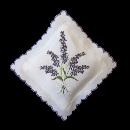 Sachets emb. filled with lavender (sq. 13x13cm) / 83-5520